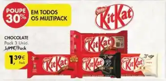 Nestlé KitKat Chocolate 3 unid
