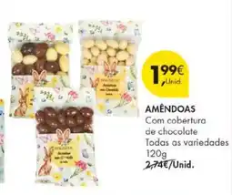 Pingo Doce AMÊNDOAS Com cobertura de chocolate promoção