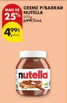 Pingo Doce Creme p/barrar nutella promoção