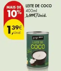 Pingo Doce Leite de coco promoção