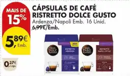 Pingo Doce Cápsulas de café ristretto dolce gusto promoção