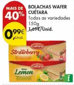 Pingo Doce Bolachas wafer cuétara promoção