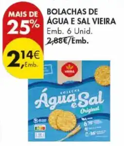 Pingo Doce Bolachas de água e sal vieira promoção