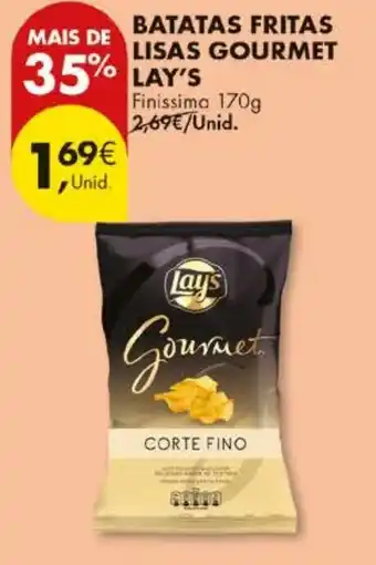 Pingo Doce Batatas fritas lisas gourmet lay's promoção