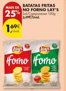 Pingo Doce Batatas fritas no forno lay's promoção