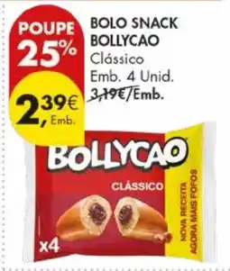 Pingo Doce Bolo snack bollycao promoção