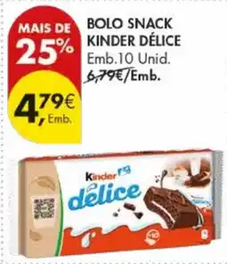 Pingo Doce Bolo snack kinder délice promoção