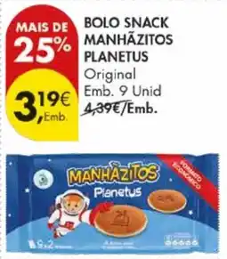 Pingo Doce Bolo snack manhãzitos planetus promoção
