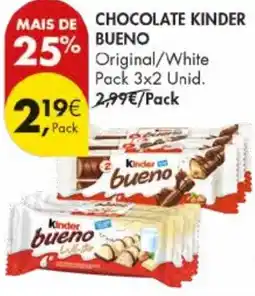 Pingo Doce Chocolate kinder bueno promoção