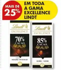 Pingo Doce Em toda a gama excellence lindt promoção