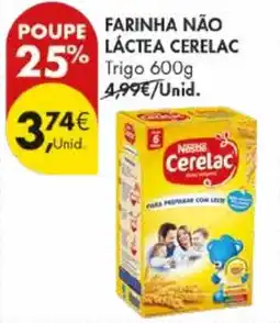 Pingo Doce Farinha não láctea cerelac promoção