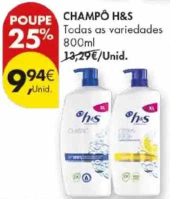 Pingo Doce Champo H&S promoção