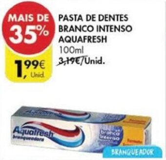 Pingo Doce Pasta de Dentes Branco Intenso Aquafresh 100ml promoção
