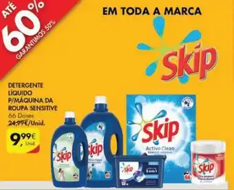 Detergente Líquido p/Máquina da Roupa Sensitive Skip 66 doses