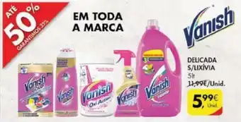 Pingo Doce Delicada S/Lixívia Vanish 5lt promoção