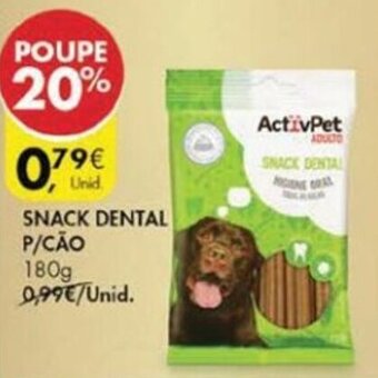 Pingo Doce Snack Dental p/Cão Activpet 180g promoção