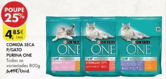 Pingo Doce Comida Seca p/Gato Purina One 800g promoção