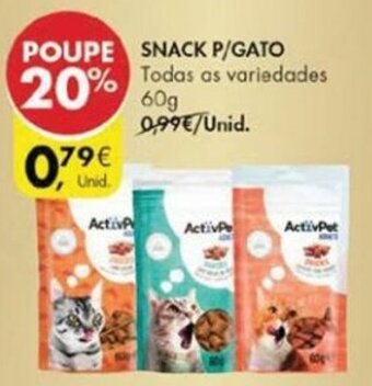 Snack p/Gato ActivPet 60g