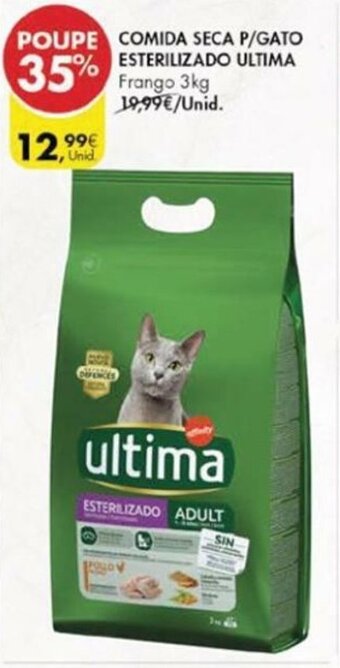 Comida Seca p/Gato Esterilizado Ultima 3kg