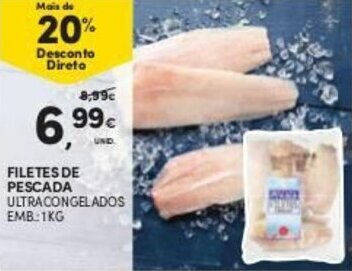 Continente Filetes de Pescada 1kg promoção