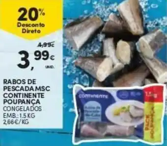 Rabos de Pescada MSC Continente Poupança 1.5kg