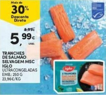 Tranches de Salmão Selvagem MSC Iglo 250g