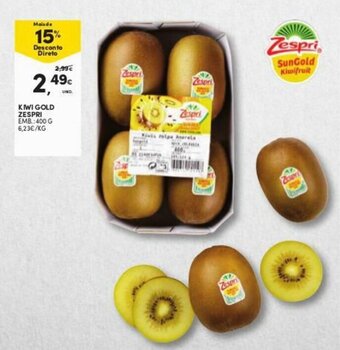 Continente Kiwi Gold Zespri 400g promoção