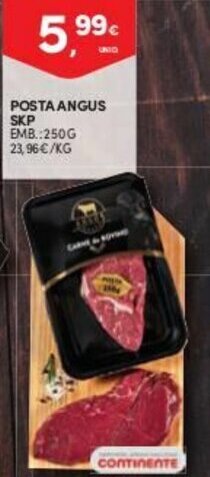Continente Posta Angus SKP 250g promoção