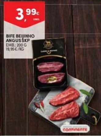Continente Bife Beijinho Angus SKP 200g promoção
