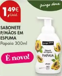 Pingo Doce Sabonete p/mãos em espuma papaia promoção