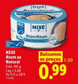 Lidl NIXE Atum ao Natural promoção