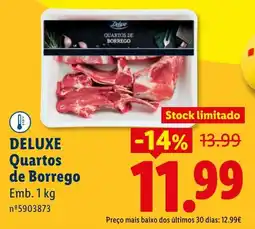 Lidl DELUXE Quartos de Borrego promoção