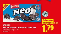 Lidl SONDEY Neo Bolacha de Cacau com Creme XXL promoção