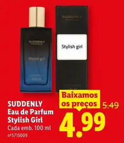 Lidl SUDDENLY Eau de Parfum Stylish Girl promoção