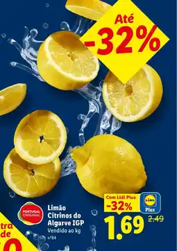 Lidl Limão Citrinos do Algarve IGP promoção