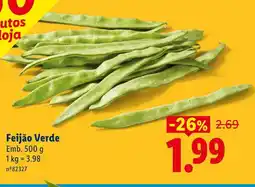 Lidl Feijão Verde promoção