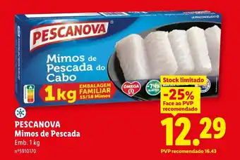 Lidl PESCANOVA Mimos de Pescada promoção