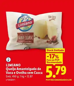 Lidl LIMIANO Queijo Amanteigado de Vaca e Ovelha sem Casca promoção