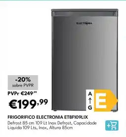 Radio Popular Frigorifico electronia etbf109lix promoção