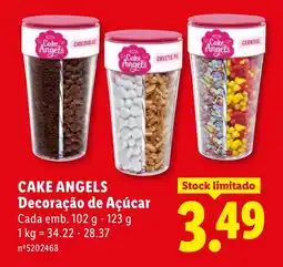Lidl CAKE ANGELS Decoração de Açúcar Cada promoção