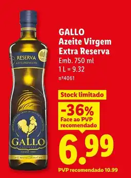 Lidl GALLO Azeite Virgem Extra Reserva promoção