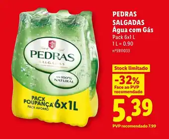 Lidl PEDRAS SALGADAS Água com Gás promoção