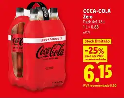 Lidl COCA-COLA Zero promoção