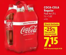 Lidl COCA-COLA Regular promoção