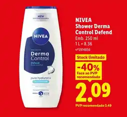 Lidl NIVEA Shower Derma Control Defend promoção