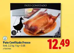 Lidl Pato Confitado Fresco promoção