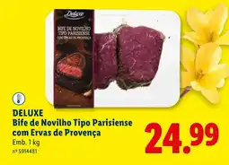 Lidl DELUXE Bife de Novilho Tipo Parisiense com Ervas de Provença promoção