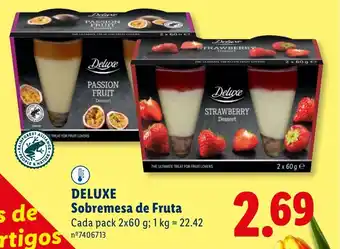 Lidl DELUXE Sobremesa de Fruta promoção