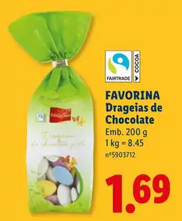 Lidl FAVORINA Drageias de Chocolate promoção