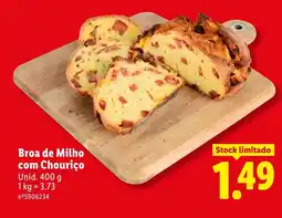 Lidl Broa de Milho com Chouriço Unid. promoção